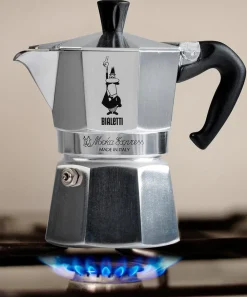 Bialetti Glass & Drinksware^3 Cup Moka Express Stovetop Coffee Maker