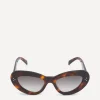 Celine Sunglasses & Glasses^3 Dots Havana Acetate Butterfly Sunglasses