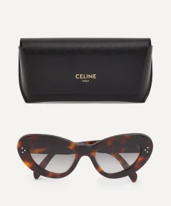 Celine Sunglasses & Glasses^3 Dots Havana Acetate Butterfly Sunglasses