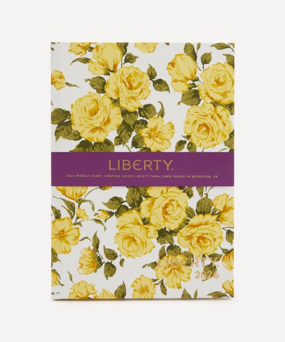 Liberty Stationery And Games^2026 Fabric Diary Carline Rose