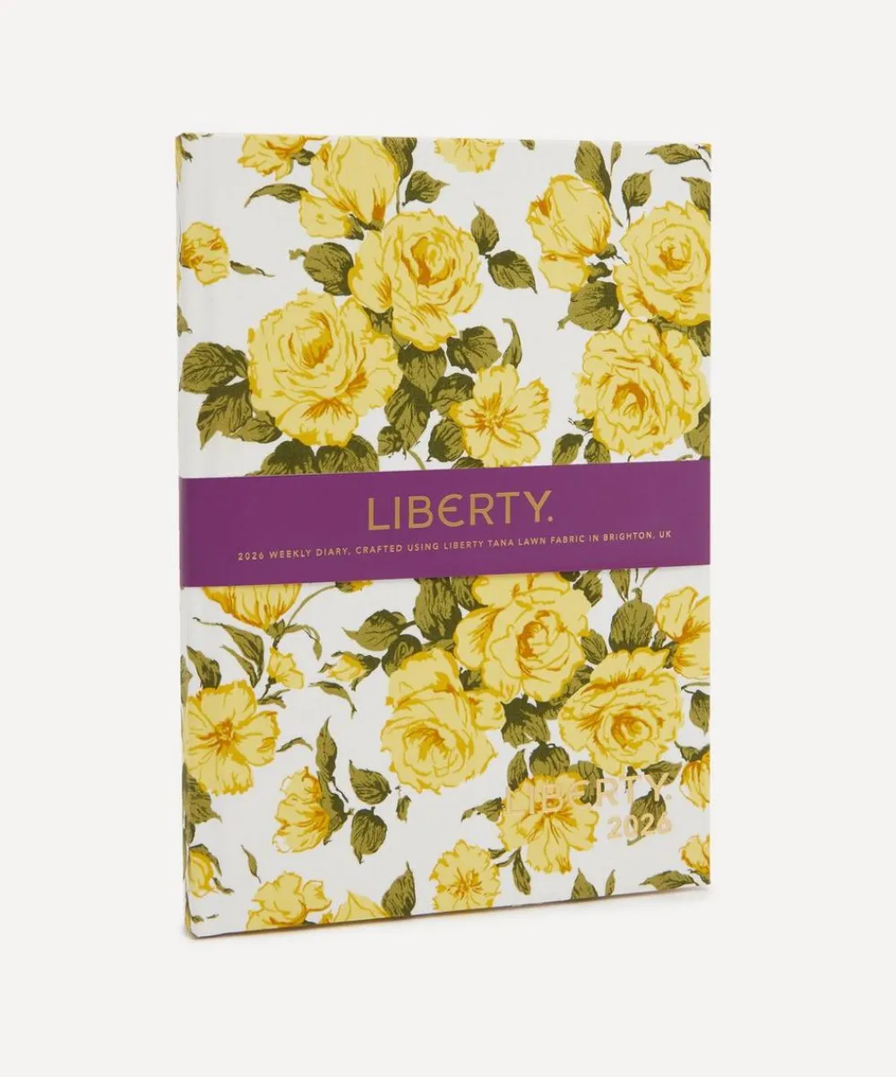 Liberty Stationery And Games^2026 Fabric Diary Carline Rose