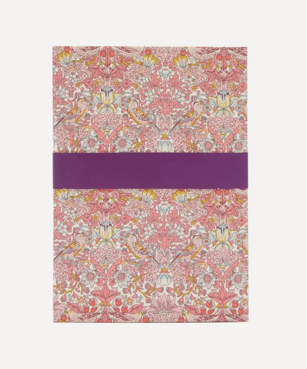 Liberty Stationery And Games^2026 Fabric Diary Strawberry Thief Spring