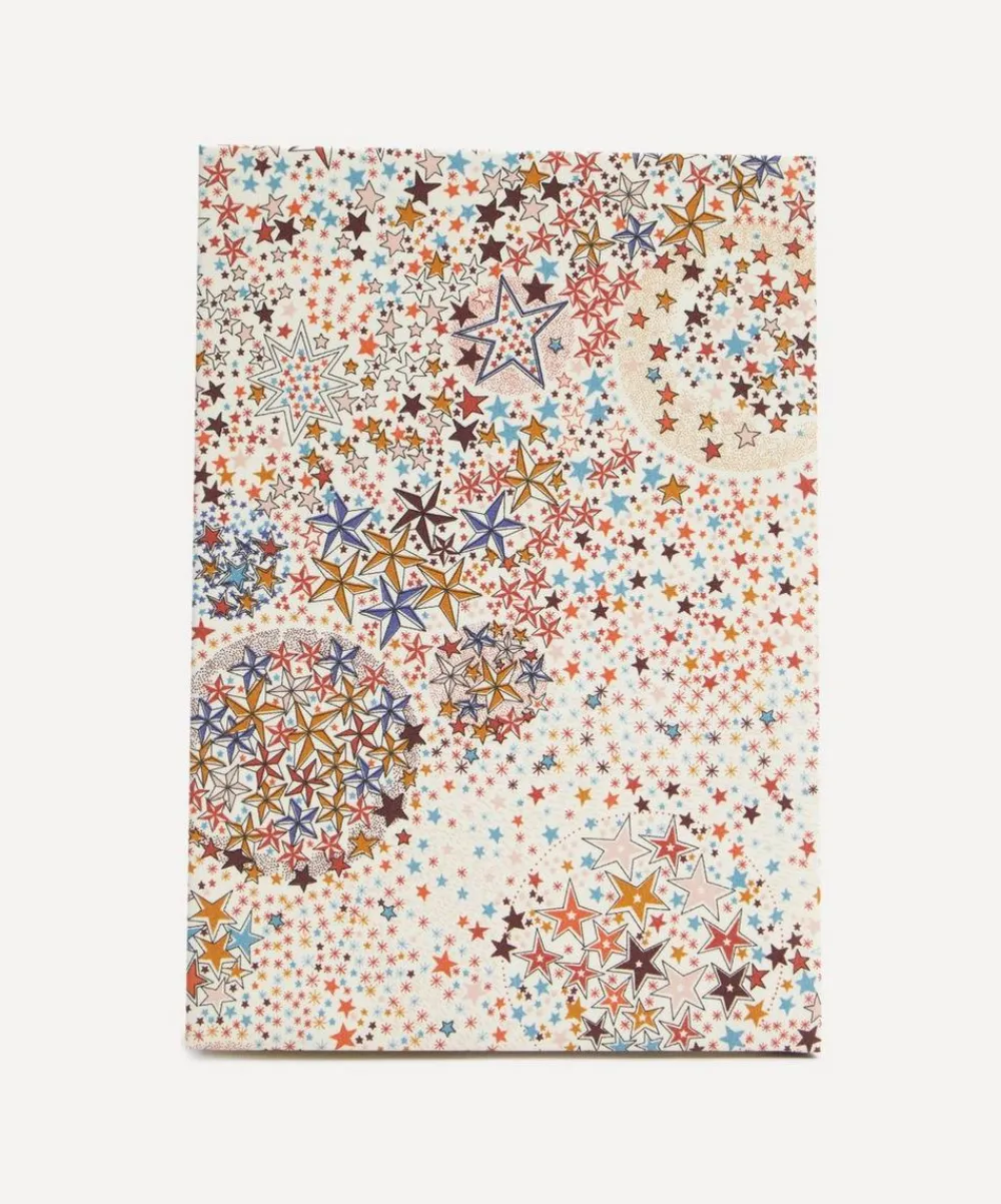 Liberty Stationery And Games^Adelajda Print Cotton A5 Lined Notebook