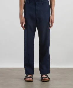 NN07 Trousers^Aden Straight-Leg Linen Trousers