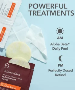 Dr. Dennis Gross Skincare Cleansers & Toners^Advanced Retinol and Ferulic Perfectly Dosed Treatment Pack of 8