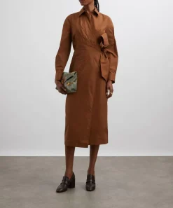 Max Mara Dresses^Agrume Cotton Crossover Dress