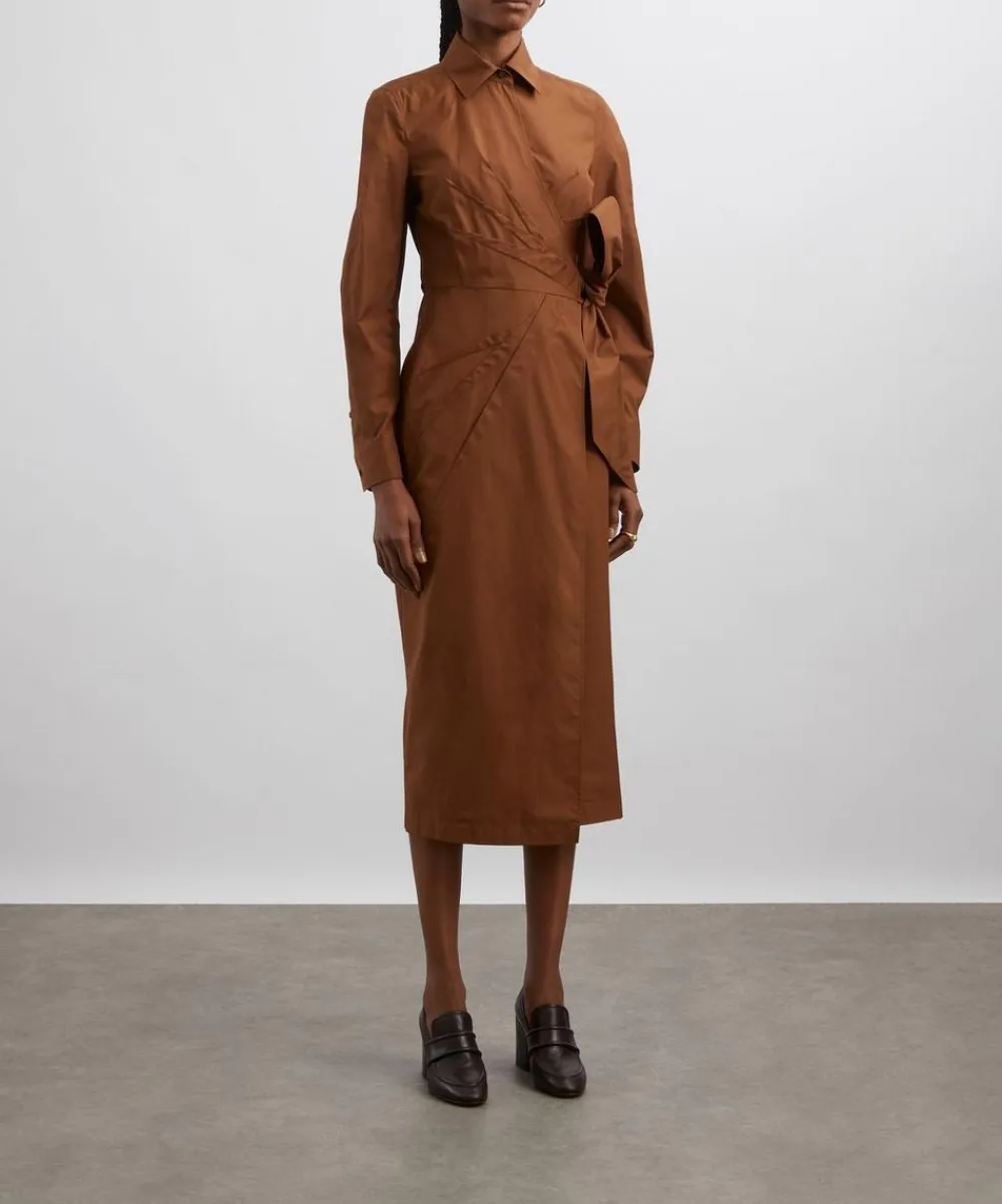 Max Mara Dresses^Agrume Cotton Crossover Dress
