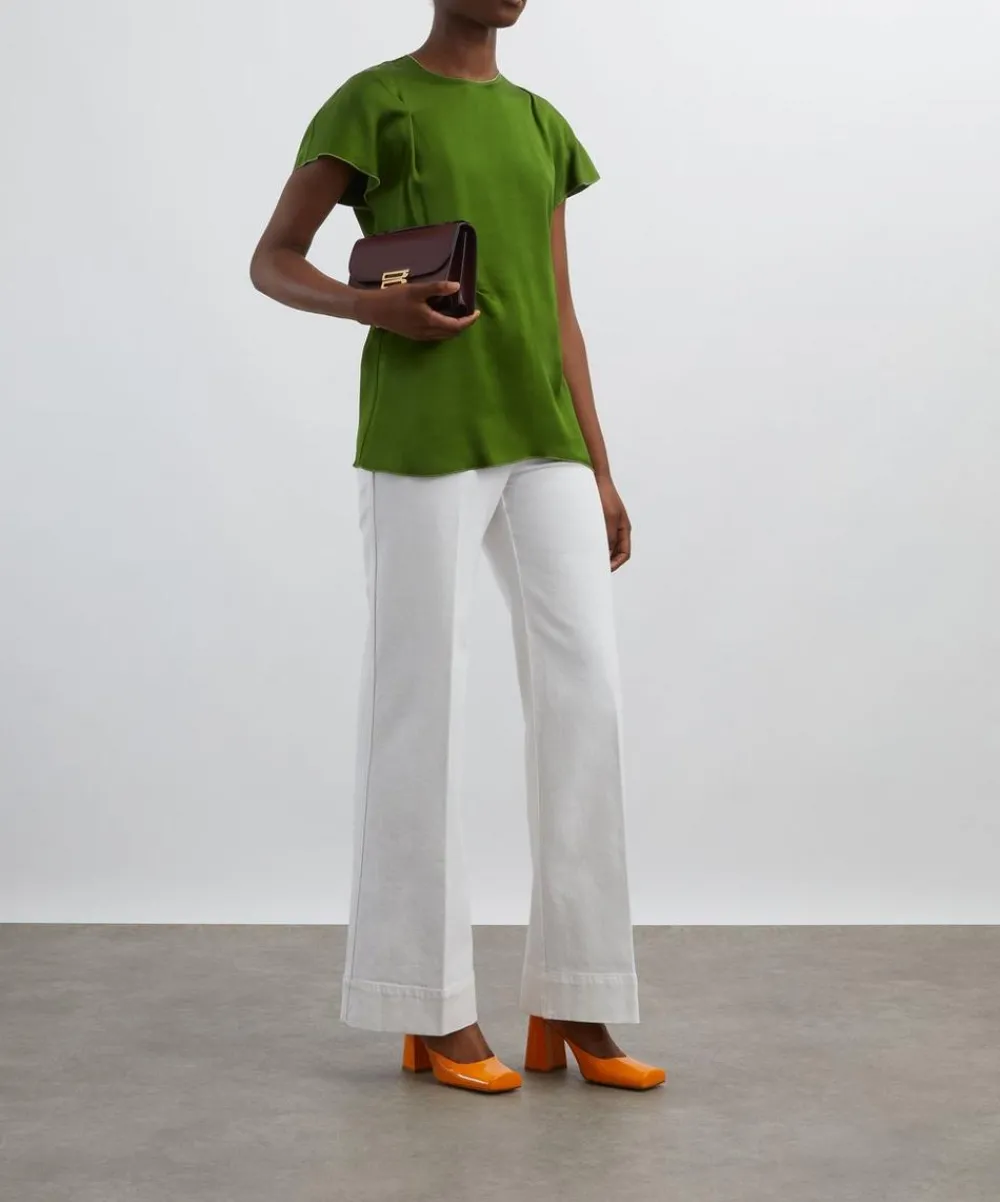 Victoria Beckham Jeans^Alina High Waist Jeans in Washed White