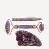 Dimple Amani Tools & Accessories^Amethyst Violet Guasha and Roller Set with Reflex Pen