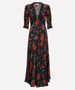 RIXO Dresses^Amina Claudia Rose Midi Dress