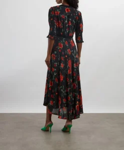 RIXO Dresses^Amina Claudia Rose Midi Dress