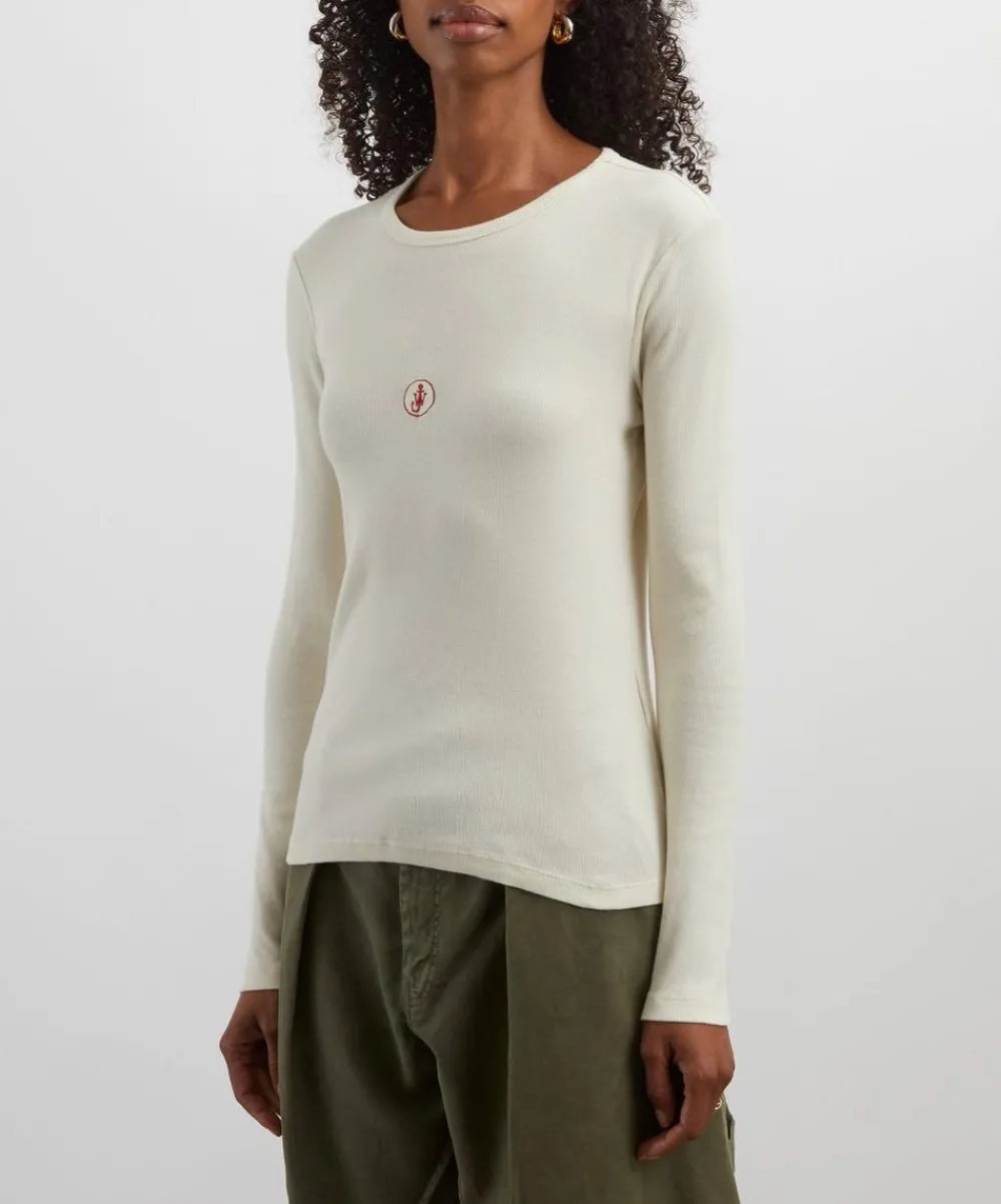 JW Anderson Tops^Anchor Embroidery Underpinning Top