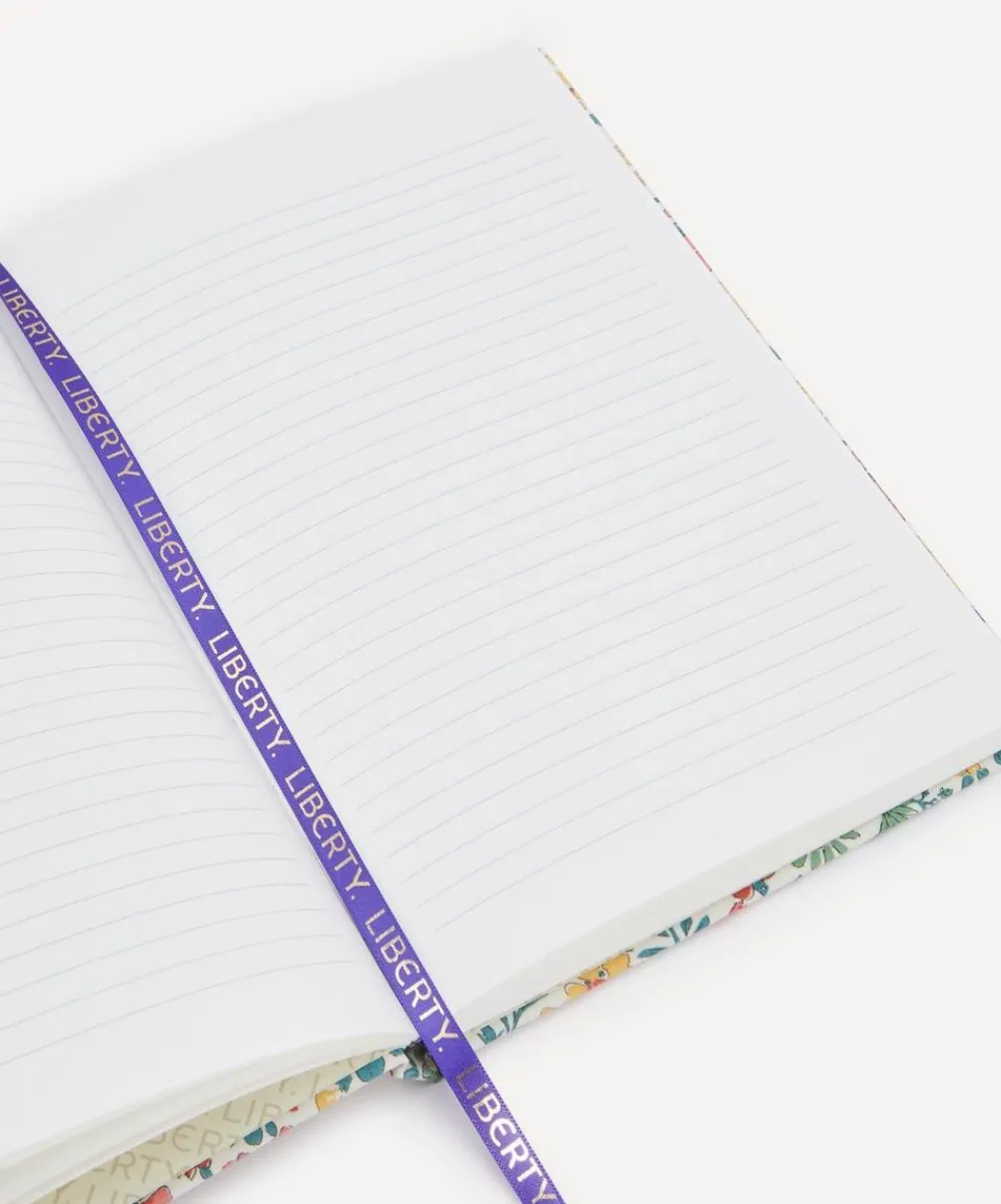 Liberty Stationery And Games^Annabella Print Cotton A5 Lined Notebook