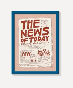PSTR Studio Wall Art^Anouk van Cleef The News of Today Framed Print
