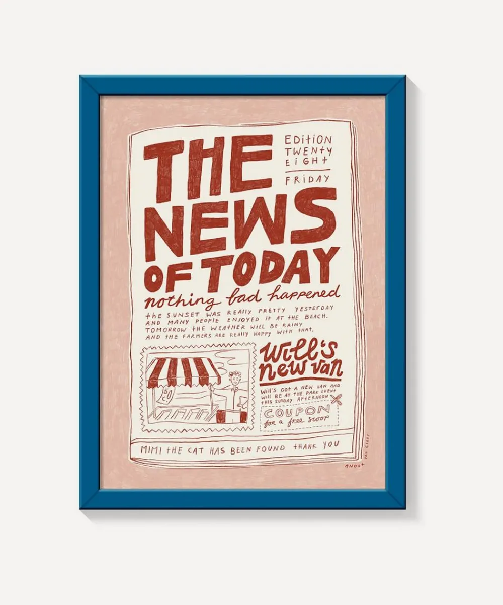 PSTR Studio Wall Art^Anouk van Cleef The News of Today Framed Print