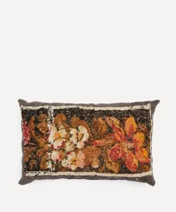 By Walid Cushions^Antique Floral Textile Cushion 1429