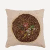 By Walid Cushions|Living Room^Antique Floral Textile Cushion 1302