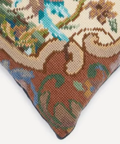 By Walid Cushions^Antique Floral Textile Cushion 1378