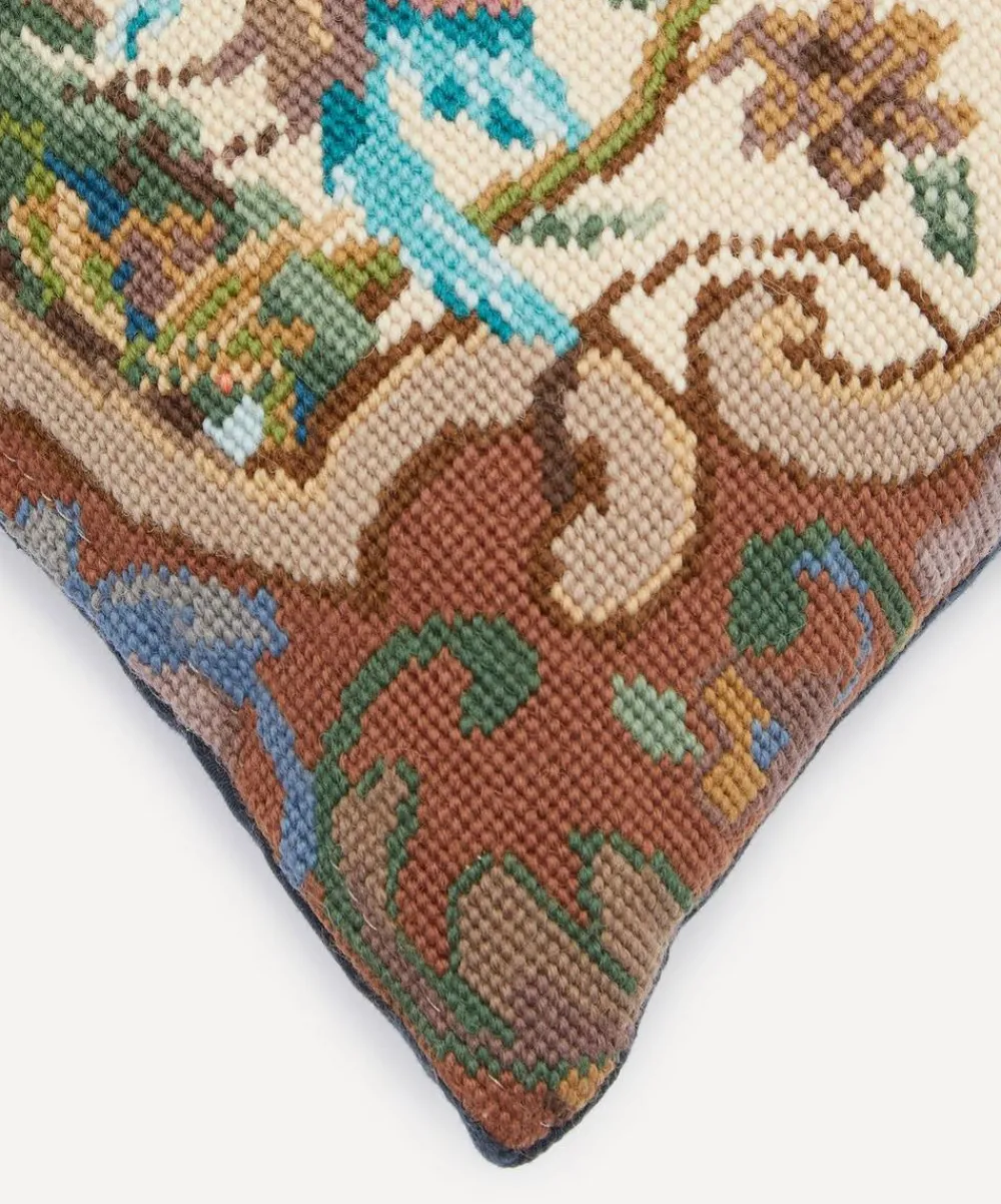 By Walid Cushions^Antique Floral Textile Cushion 1378