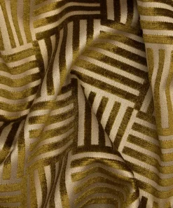 Liberty Interiors Furnishing Fabrics^Archive Geo Marsden Velvet in Kelp