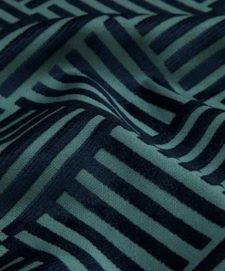 Liberty Interiors Furnishing Fabrics^Archive Geo Marsden Velvet in Smalt Blue