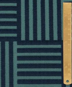 Liberty Interiors Furnishing Fabrics^Archive Geo Marsden Velvet in Smalt Blue