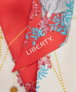 Liberty Scarves^Aries 5X88 Ribbonette Silk Scarf