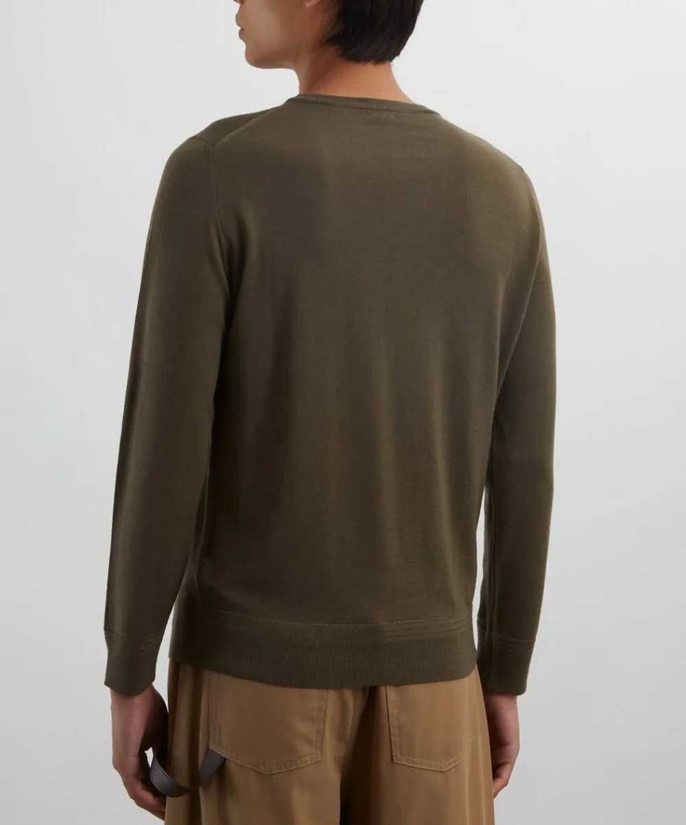Barena Knitwear & Sweats^Army Ato Merino Wool Jumper