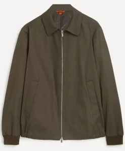Barena Coats & Jackets^Army Olivio Cotton Zip-Up Jacket
