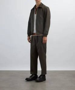Barena Coats & Jackets^Army Olivio Cotton Zip-Up Jacket