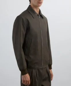 Barena Coats & Jackets^Army Olivio Cotton Zip-Up Jacket
