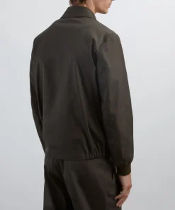 Barena Coats & Jackets^Army Olivio Cotton Zip-Up Jacket