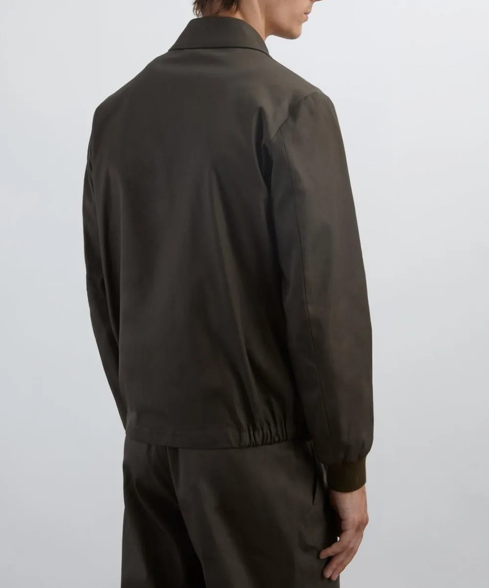 Barena Coats & Jackets^Army Olivio Cotton Zip-Up Jacket
