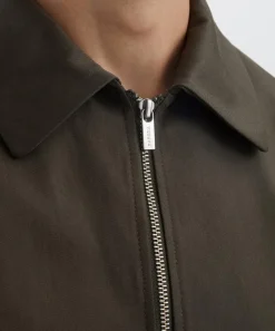 Barena Coats & Jackets^Army Olivio Cotton Zip-Up Jacket