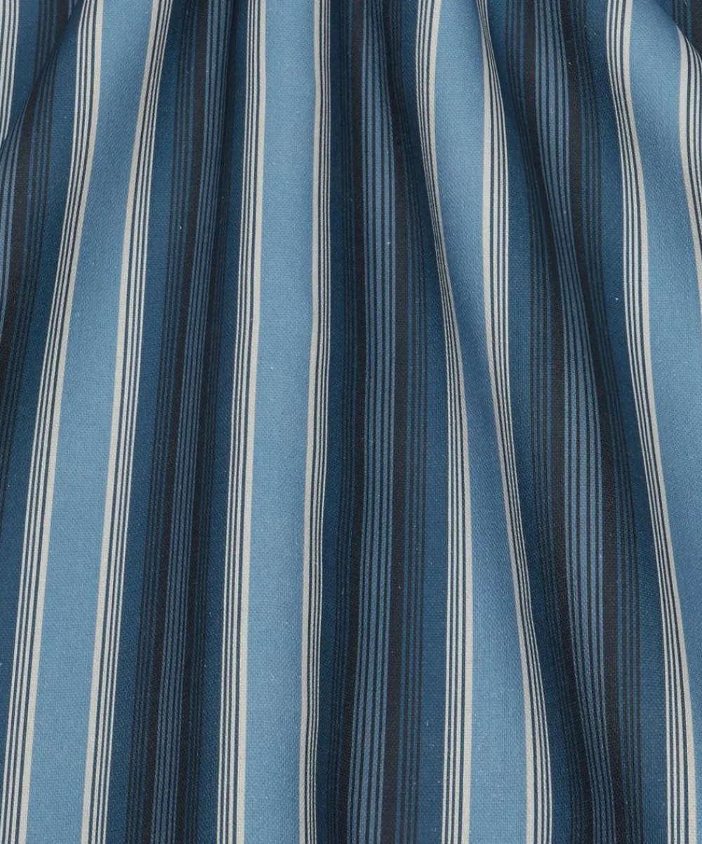 Liberty Interiors Furnishing Fabrics^Art Stripe Linen in Ink