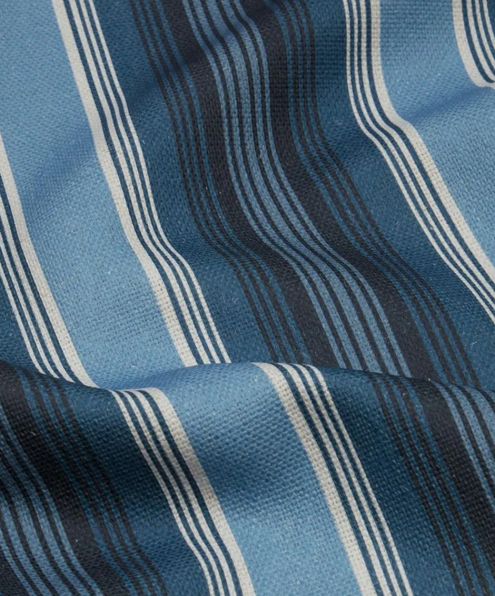 Liberty Interiors Furnishing Fabrics^Art Stripe Linen in Ink