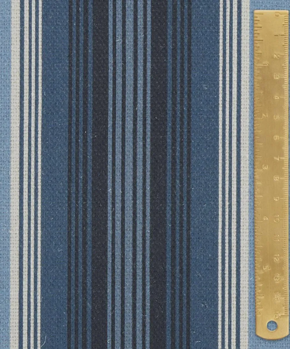 Liberty Interiors Furnishing Fabrics^Art Stripe Linen in Ink