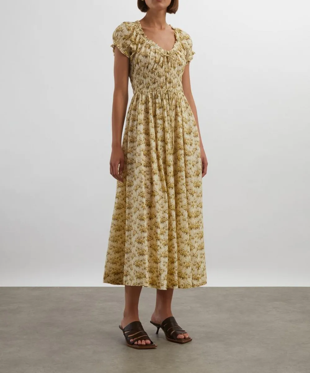 DÔEN Dresses^Ashlynn Citron Rosier Floral Dress