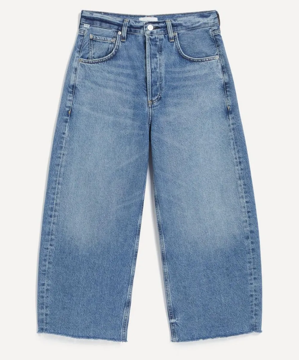 Citizens of Humanity Jeans^Ayla Raw Hem Crop Jeans in Telegraph