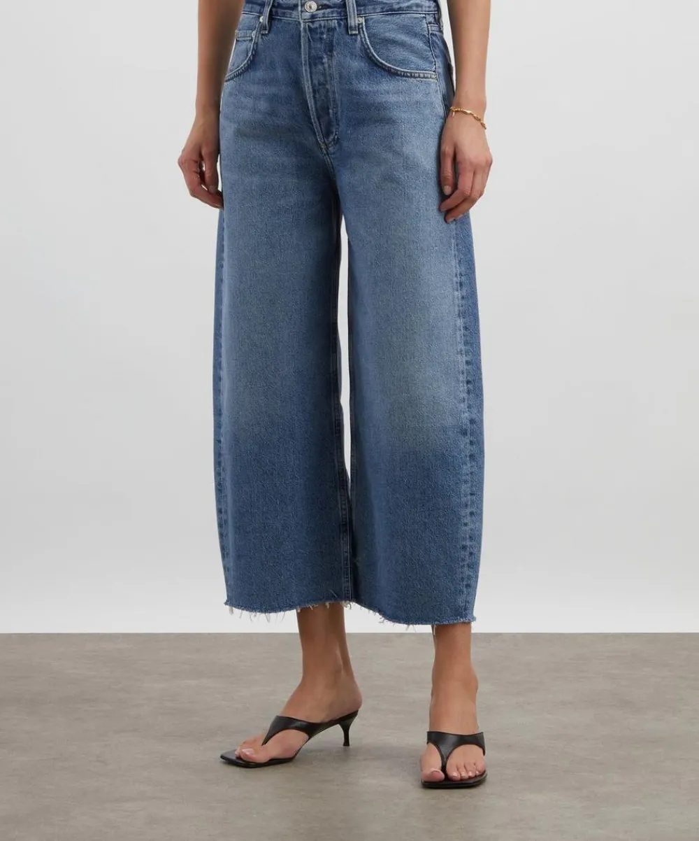Citizens of Humanity Jeans^Ayla Raw Hem Crop Jeans in Telegraph