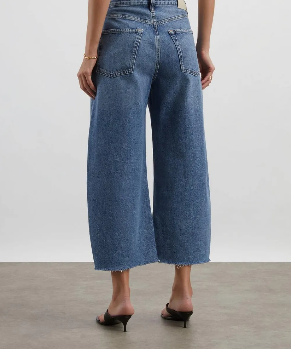 Citizens of Humanity Jeans^Ayla Raw Hem Crop Jeans in Telegraph