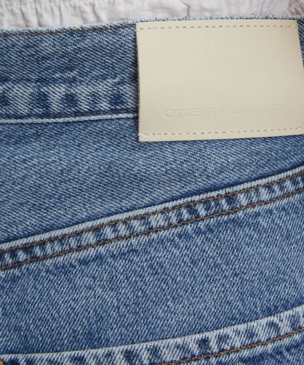 Citizens of Humanity Jeans^Ayla Raw Hem Crop Jeans in Telegraph