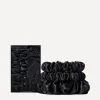 Slip Hair Styling^Back to Basics Black Silk Scrunchie Trio