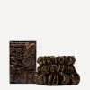 Slip Hair Styling^Back to Basics Dark Brown Silk Scrunchie Trio