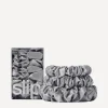 Slip Hair Styling^Back to Basics Silver Silk Scrunchie Trio