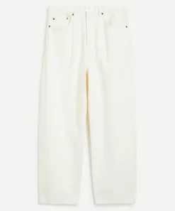 Frame Jeans^Baggy Jeans in Off White Grind