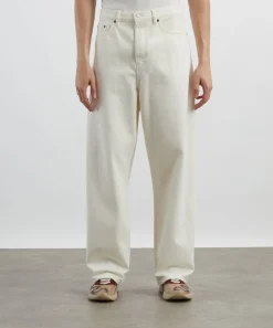 Frame Jeans^Baggy Jeans in Off White Grind