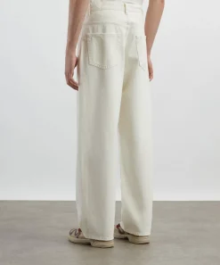 Frame Jeans^Baggy Jeans in Off White Grind