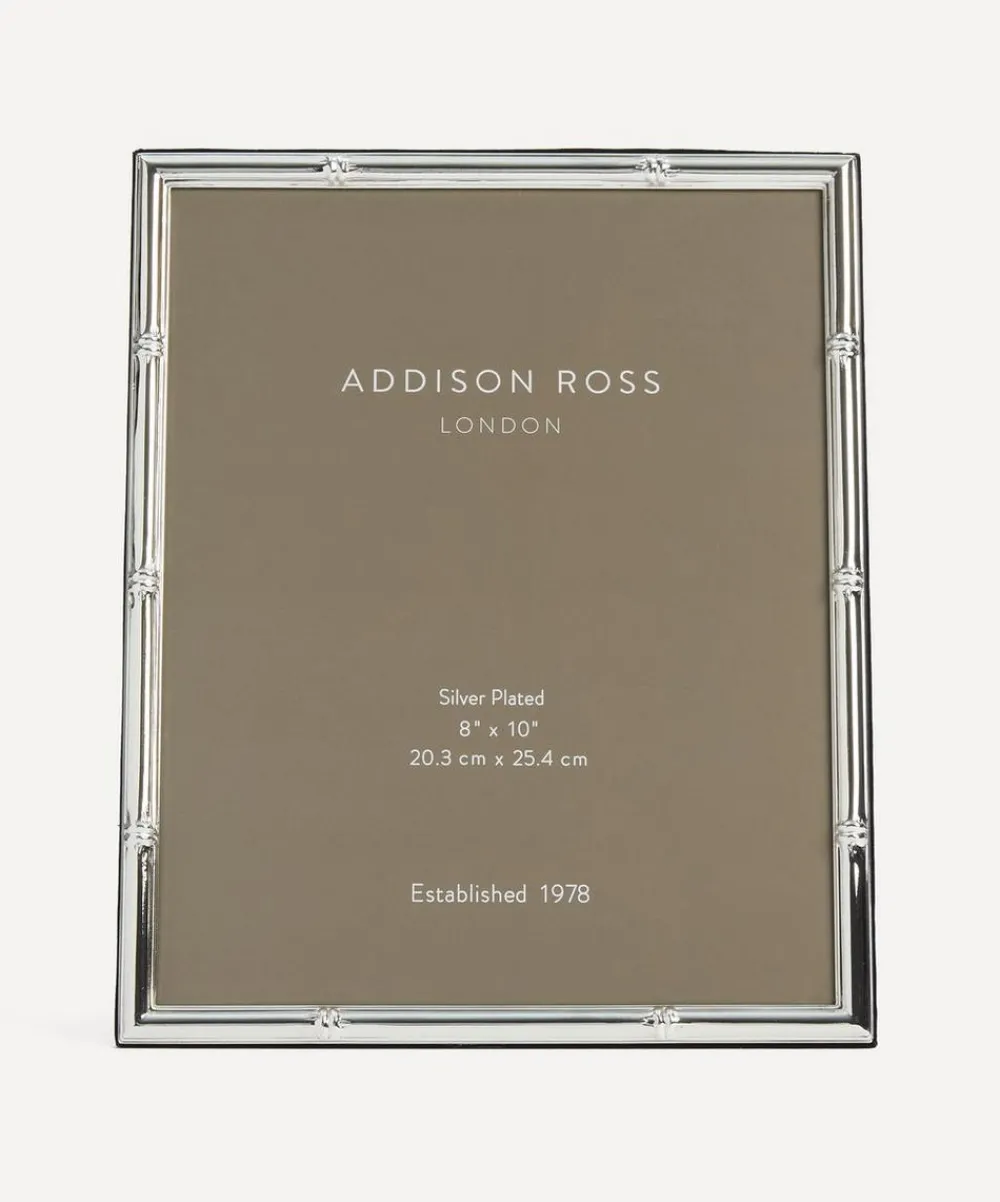 Addison Ross Ornaments^Bamboo Silver Plated 8x10 Photo Frame