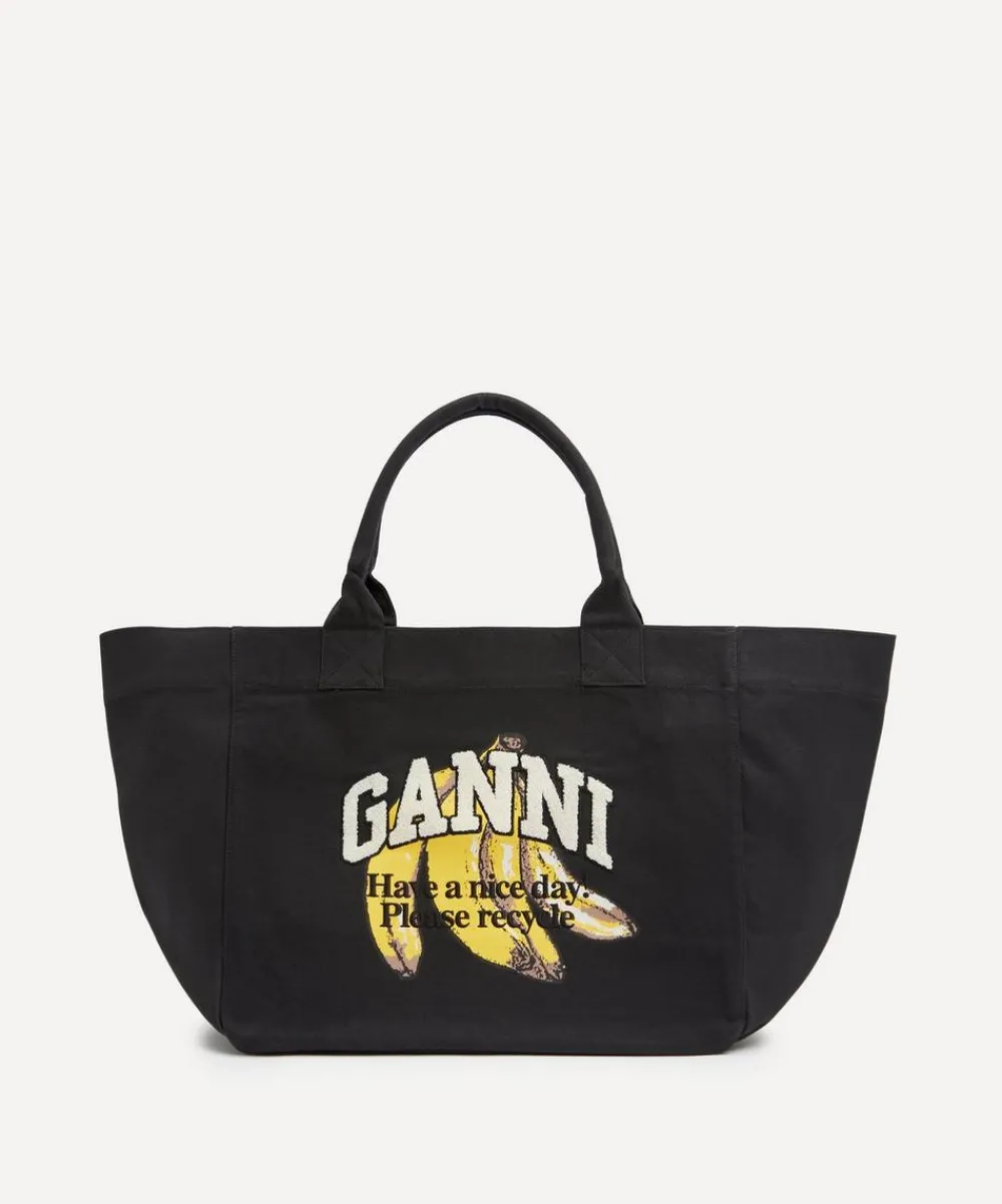 Ganni Bags^Banana Print Tote Bag